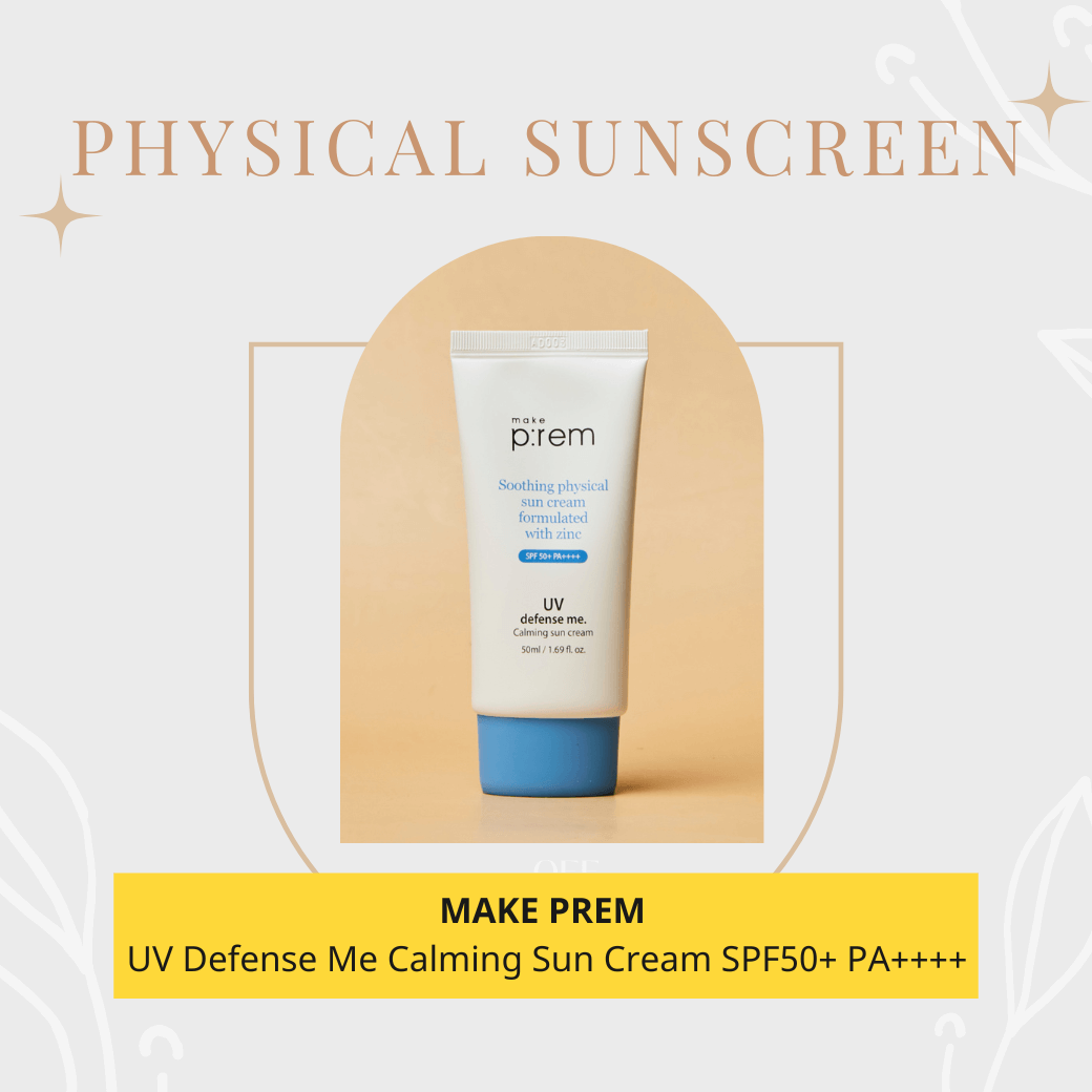 make prem UV Defense Me Calming Sun Cream SPF 50+ PA++++